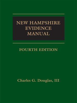 cover image of New Hampshire Evidence Manual